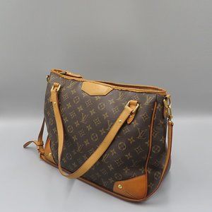 LOUIS VUITTON black NOIR MONOGRAM CANVAS ESTRELA MM Shoulder Bag